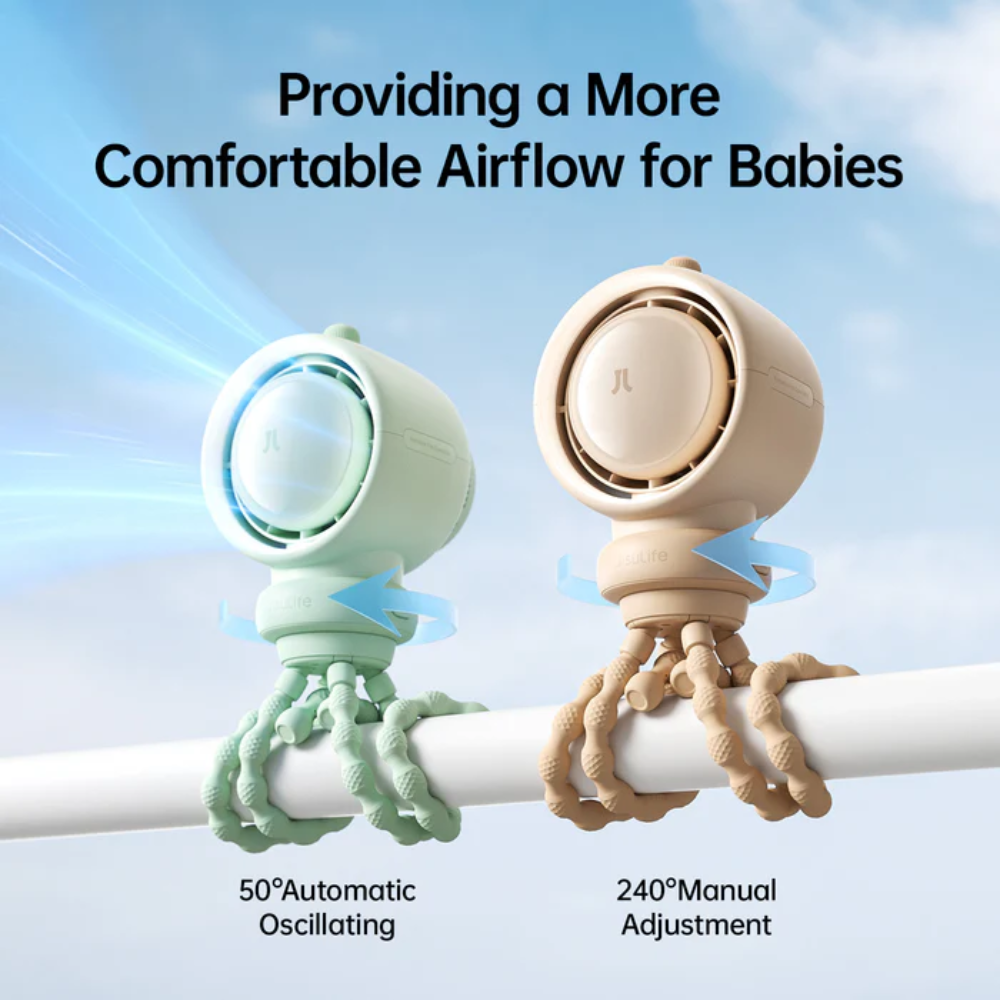 JisuLife - Stroller Fan Life 2S ( 5,000mAh ) - Brown