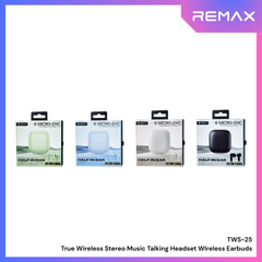 REMAX - TWS-25 True Wireless Stereo Music Talking WIreless Earbuds - Black