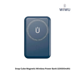 WIWU - Snap Cube 10000mAh PD+QC Magnetic Wireless Power Bank (20W+22.5W) - Blue