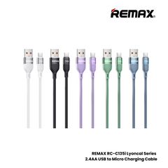 REMAX RC-C135i Lyoncal Series 2.4A USB to Lightning Fast Charing Data Cable - Purple