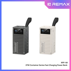 REMAX RPP-161 Container Series 50000mAh PD+QC Power Bank(PD 27W+ QC22.5W) - White