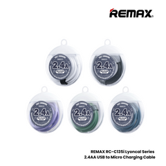 REMAX RC-C135i Lyoncal Series 2.4A USB to Lightning Fast Charing Data Cable - Blue