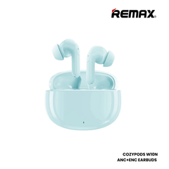 REMAX COZYPODS W10N Crystal Series ANC+ENC Bluetooth Wireless Earbuds - Blue