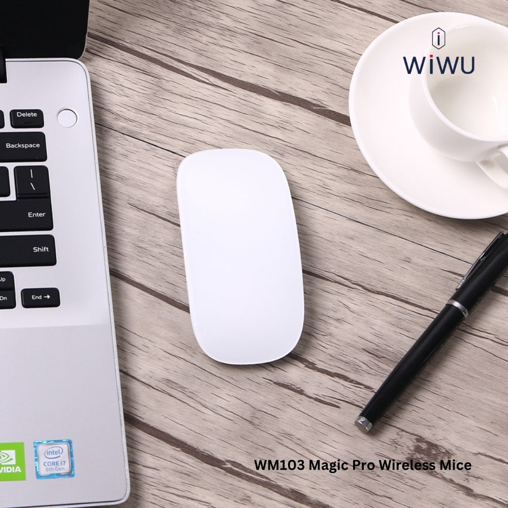 WIWU - WM103 Magic Pro Wireless Mouse (2.4G + Bluetooth) - White