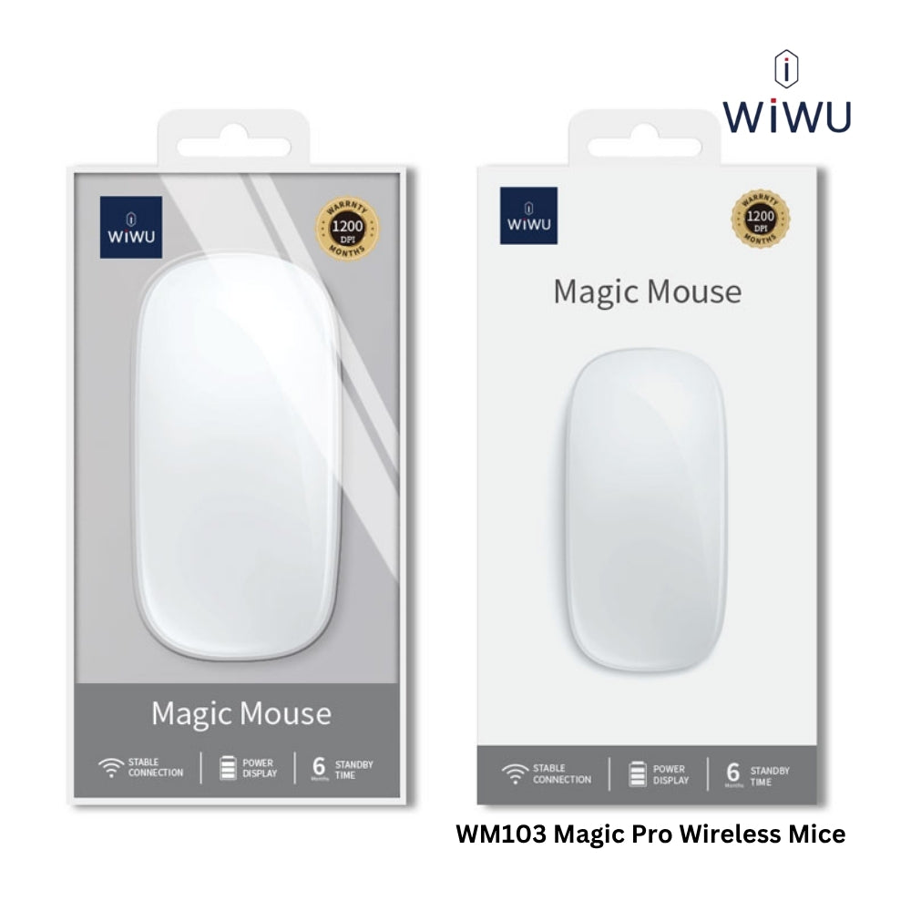 WIWU - WM103 Magic Pro Wireless Mouse (2.4G + Bluetooth) - White