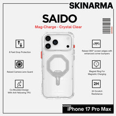 Skinarma - Saido Magsafe Case For iPhone 17 Pro Max - Crystal Clear