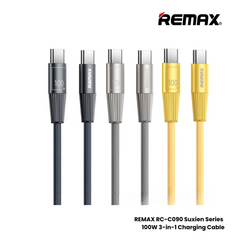 100W ( C to C )-REMAX RC-C106 C-C Infinity Series 100W Type-C to Type-C Fast Charging Data Cable - Blue