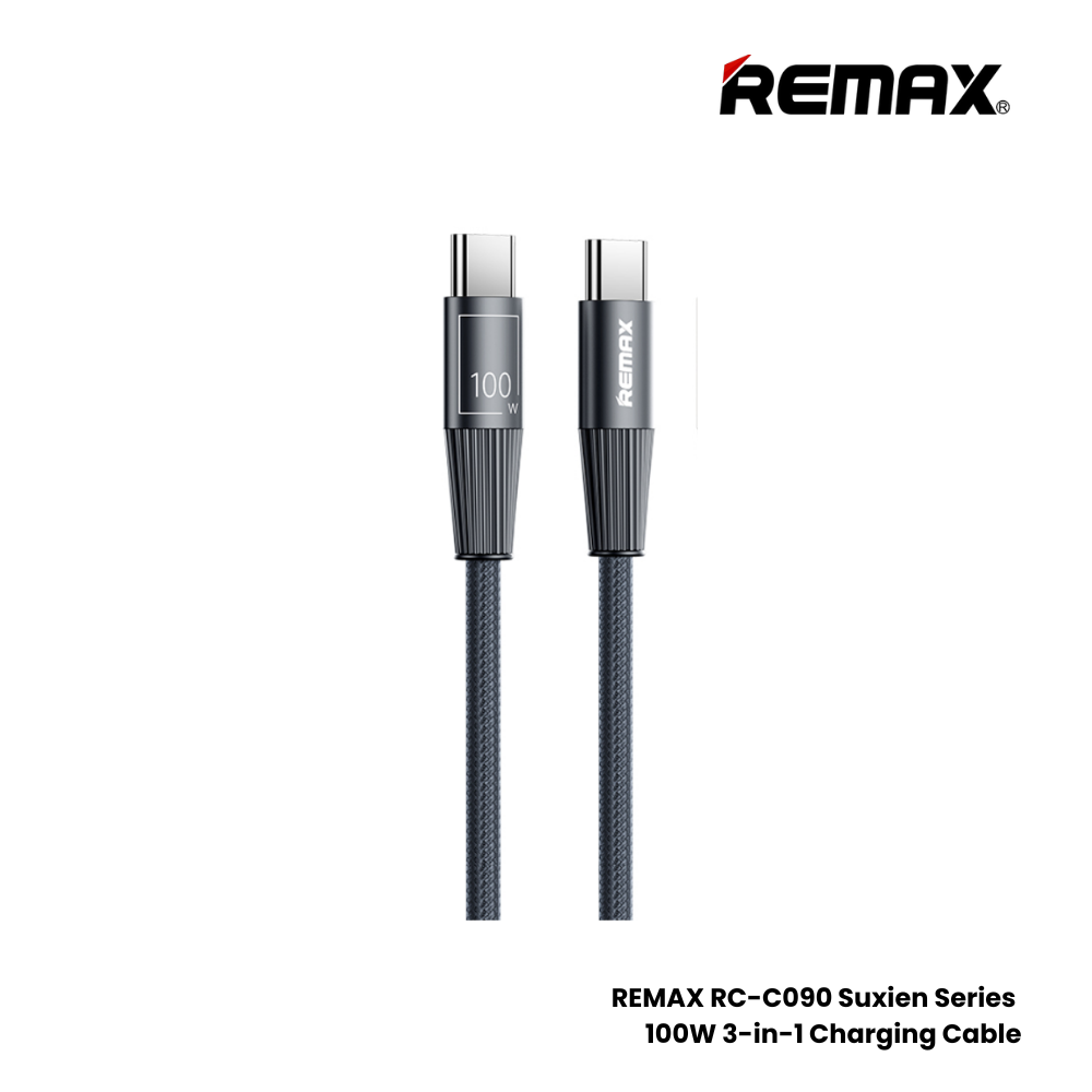 100W ( C to C )-REMAX RC-C106 C-C Infinity Series 100W Type-C to Type-C Fast Charging Data Cable - Blue