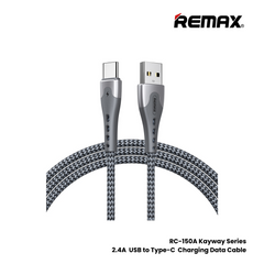 REMAX RC-152M Colorful Series 2.4A USB to Micro Charging Data Cable - Black