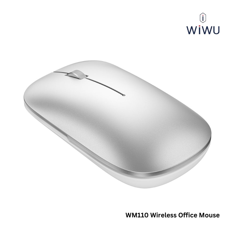 WIWU - WM110 Wireless Office Mouse (2.4G + Dual Bluetooth) - Silver