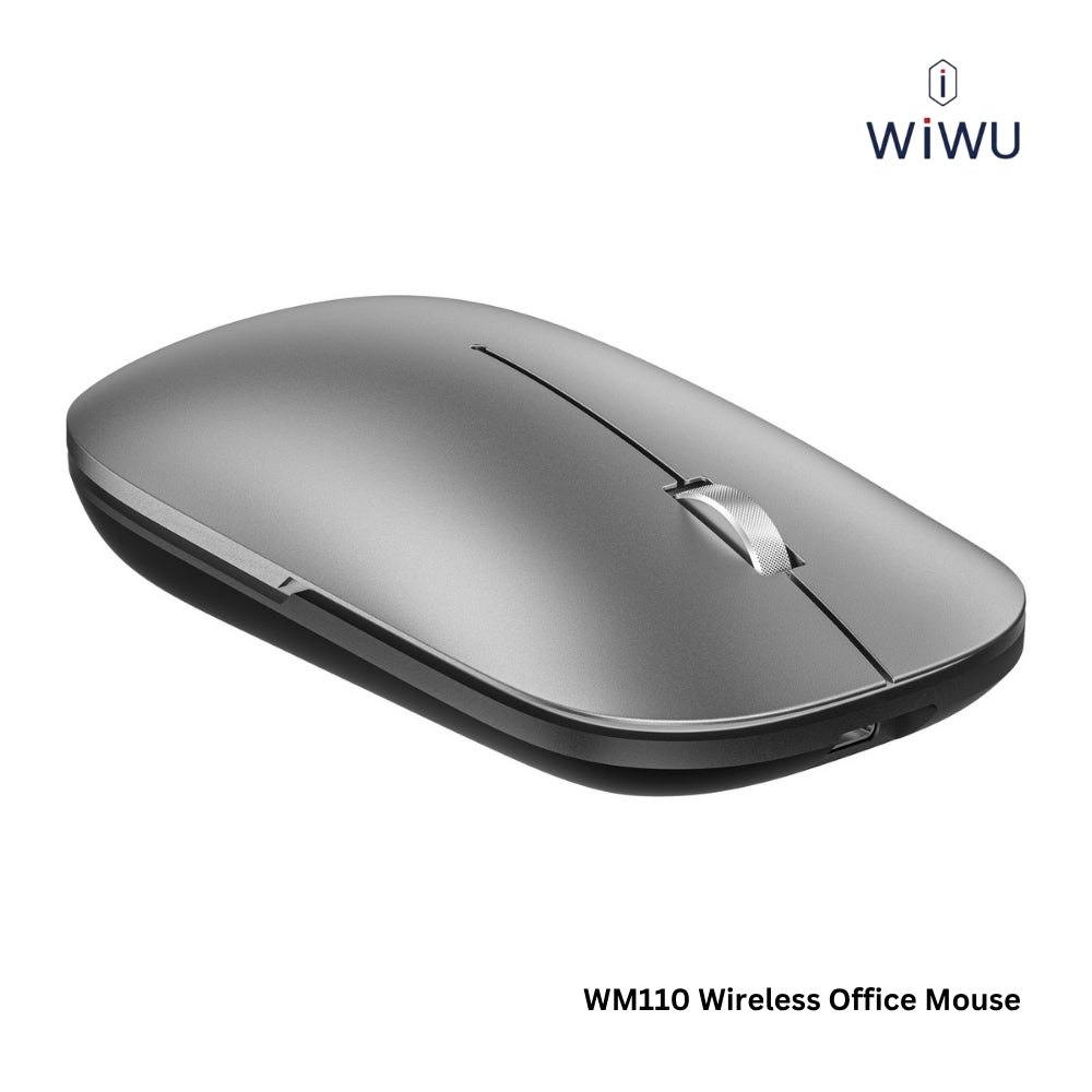 WIWU - WM110 Wireless Office Mouse (2.4G + Dual Bluetooth) - Tarnish