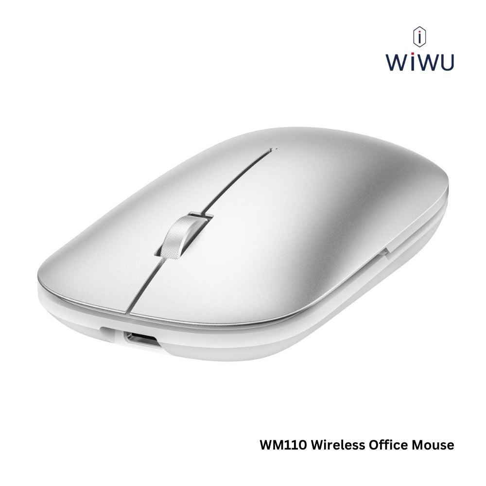 WIWU - WM110 Wireless Office Mouse (2.4G + Dual Bluetooth) - Silver