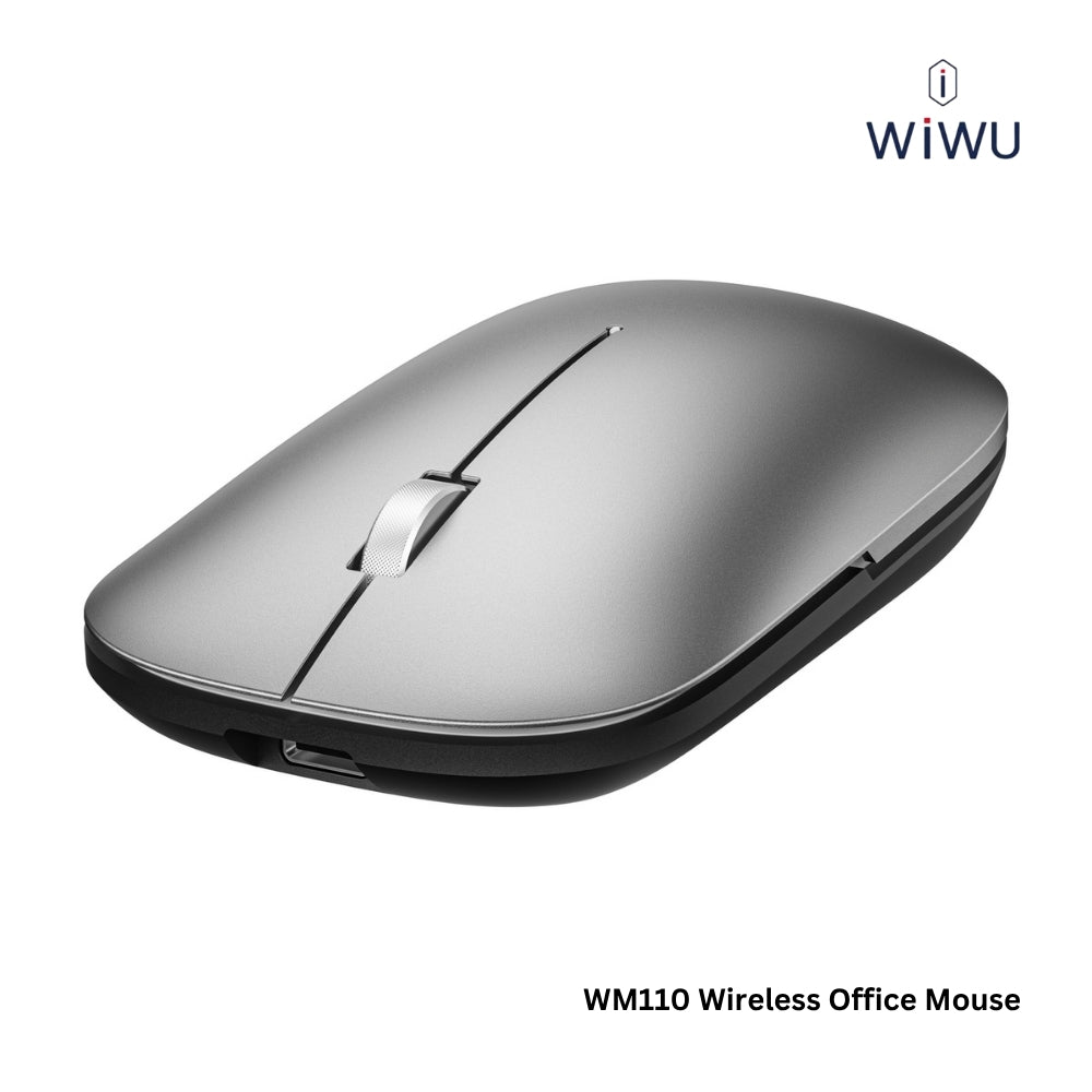 WIWU - WM110 Wireless Office Mouse (2.4G + Dual Bluetooth) - Tarnish