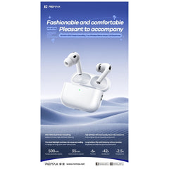REMAX - PD-BT710 ANC+ENC Noise Cancelling Bluetooth Wireless Earbuds (ANC+ENC) - White