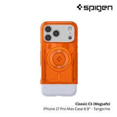 Spigen - Classic C1 Magfit Case For iPhone 17 Pro Max - Tangerine