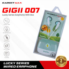 GADGET MAX - GIGII-007 3.5mm Lucky Series Wired Earphone - Green