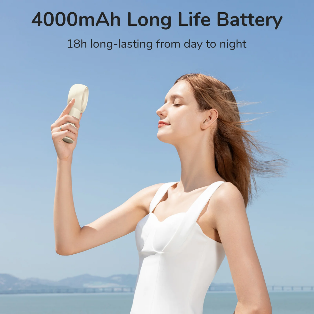 JisuLife - Handheld Fan Life 5 Plus ( 4000mAh ) - White