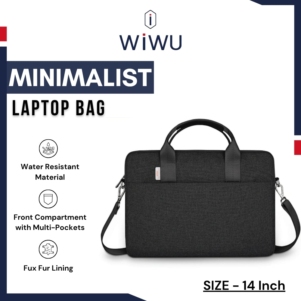 WIWU - Minimalist Laptop Bag (14") - Black