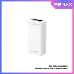 REMAX RPP-310 Dinba Series 40000mAh PD+QC Fast Charging Power Bank(PD 65W+QC 22.5W) - White