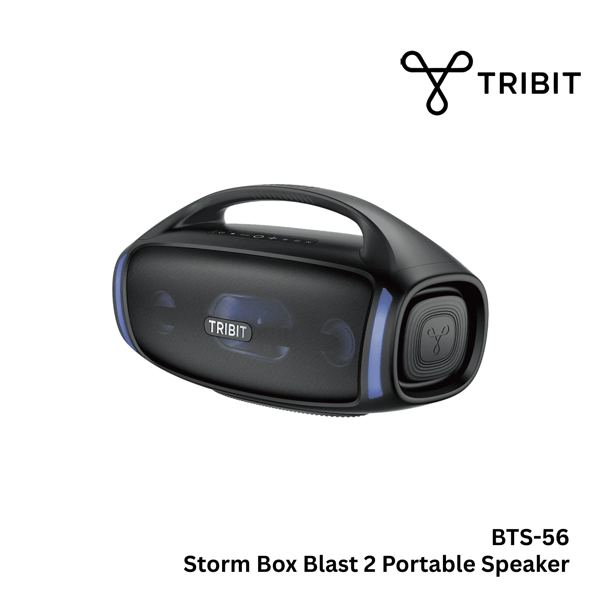 TRIBIT - BTS-56 Storm Box Blast 2 Portable Wireless Speaker - Black