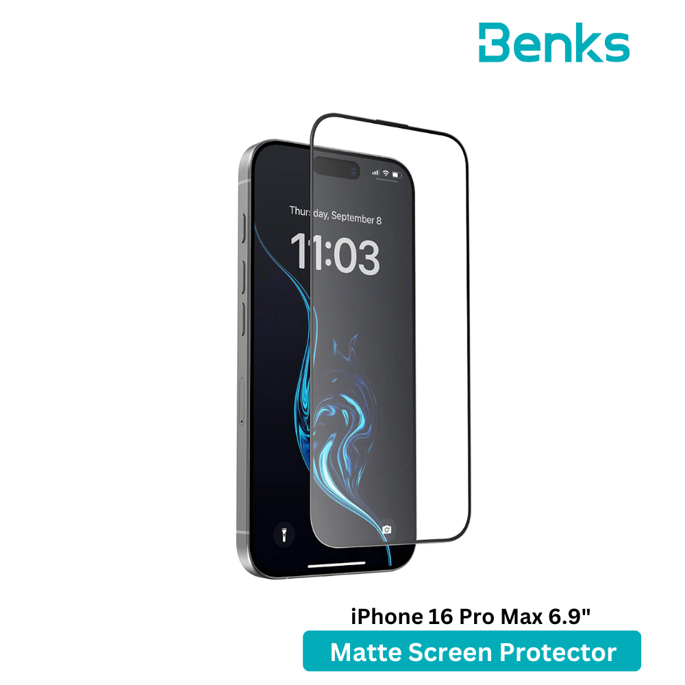 Benks (iPhone 16 Pro Max )Joy Touch Matte Screen Protector iP16 Pro Max‹¬?0.3/Blanck/Installation Kit) (Copy)