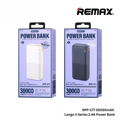 Remax RPP-177 30000mAh Lango II Series 2.4A Fast Charging Power Bank - Black