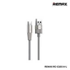 REMAX RC-C102i Infinity Series 2.4A Zinc Alloy Braided Fast Charging Data Cable For iPhone (1.2M)