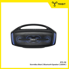 TRIBIT - BTS-56 Storm Box Blast 2 Portable Wireless Speaker - Black
