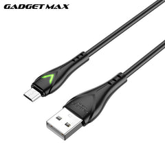 GADGET MAX GX08 MICRO 2.4A CHARGING DATA CABLE FOR MICRO (2.4A)(1M) - BLACK