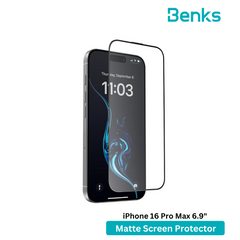 Benks (iPhone 16 Pro Max )Joy Touch Matte Screen Protector iP16 Pro Max（0.3/Blanck/Installation Kit) (Copy)