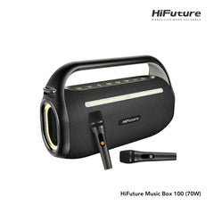 HiFuture - Music Box 100 Bluetooth Wireless Speaker ( 70W ) - Black