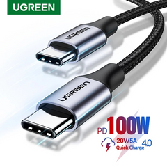 UGREEN US355 USB-C 3.1 M/M GEN2 5A CABLE WITH BRAIDED (1M) (TYPE-C TO TYPE-C)