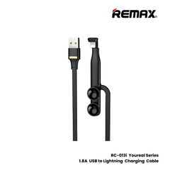 REMAX RC-013i Youreal Series 1.8A USB to Lightning Charging Cable - Black