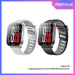 REMAX - Watch 39 Lingfeng Square-Screen AMOLED Smart Watch - Silver