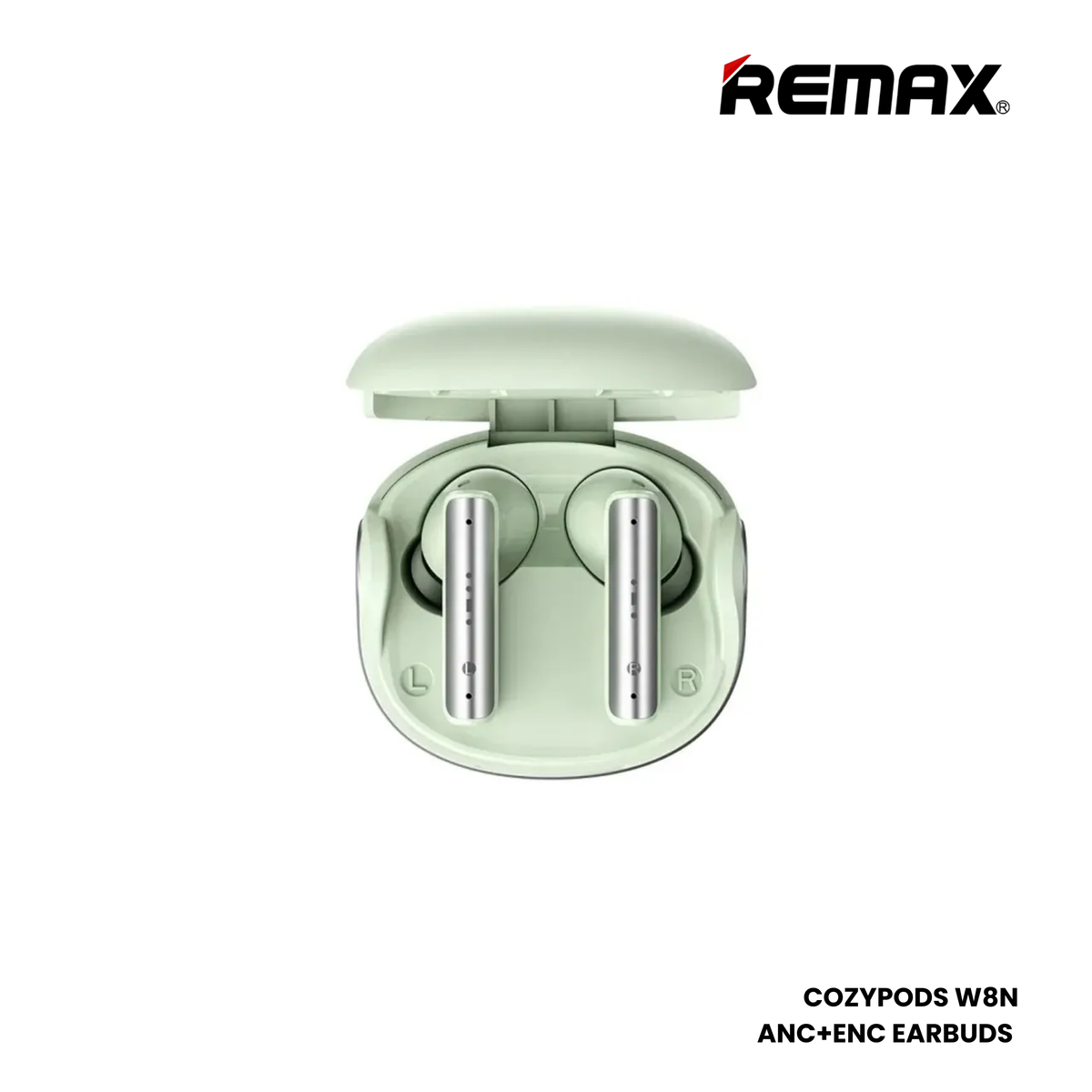 REMAX COZYPODS W8N Vansiang Series ANC+ENC Bluetooth Wireless Earbuds - Green