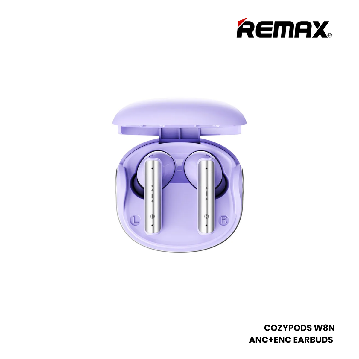 REMAX COZYPODS W8N Vansiang Series ANC+ENC Bluetooth Wireless Earbuds - Purple