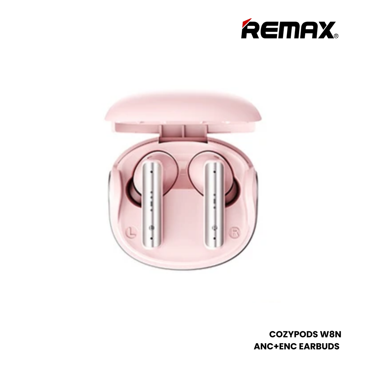 REMAX COZYPODS W8N Vansiang Series ANC+ENC Bluetooth Wireless Earbuds - Pink