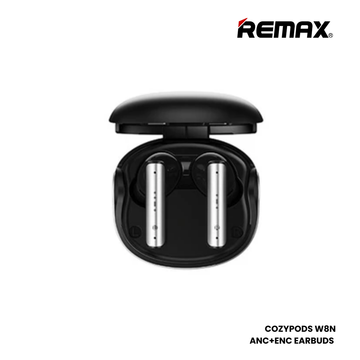 REMAX COZYPODS W8N Vansiang Series ANC+ENC Bluetooth Wireless Earbuds - Black