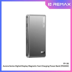 REMAX - FP-36 5000mAh Aurora Magnetic Fast Charging Power Bank ( PD20W ) - Grey