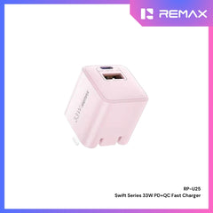 REMAX - RP-U25 Swift Series 33W PD+QC Fast Charger - Pink