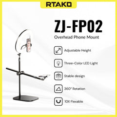 RTAKO - ZJ-FP02 Overhead Phone Mount