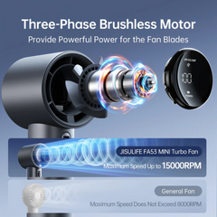 JisuLife - Handheld Fan Pro 1S ( 5000mAh ) - Light Brown