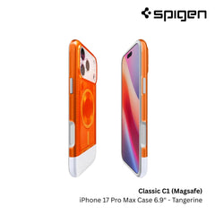 Spigen - Classic C1 Magfit Case For iPhone 17 Pro Max - Tangerine