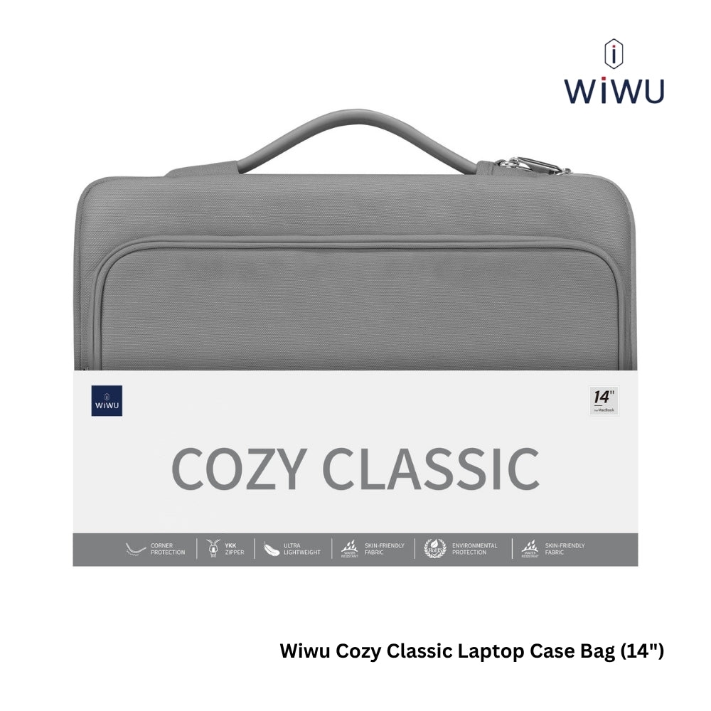 WIWU - Cozy Classic Laptop Case (14") - Grey