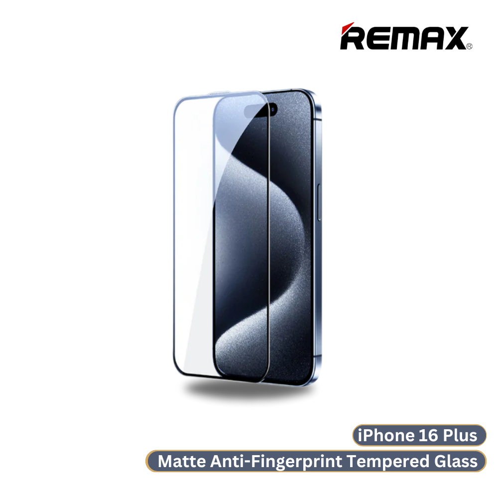 iPhone 16 Plus >> REMAX Matte HD Tempered Glass Future large Curved Edge Series - Clear