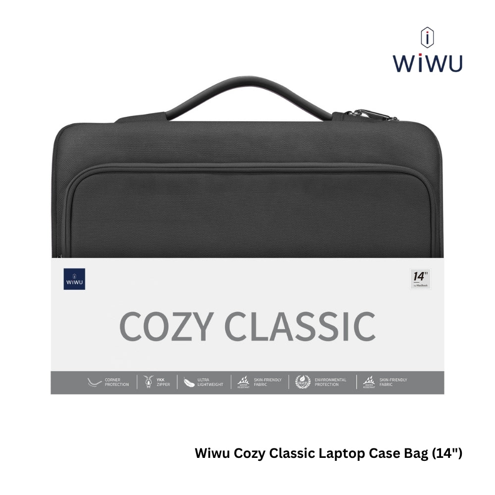 WIWU - Cozy Classic Laptop Case (14") - Black