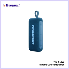 TRONSMART - Trip 2 10W Portable Bluetooth Wireless Outdoor Speaker - Blue