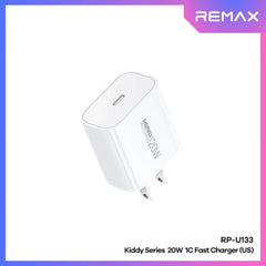 REMAX - RP-U133 Kiddy Series PD Fast Charger (20W) - White