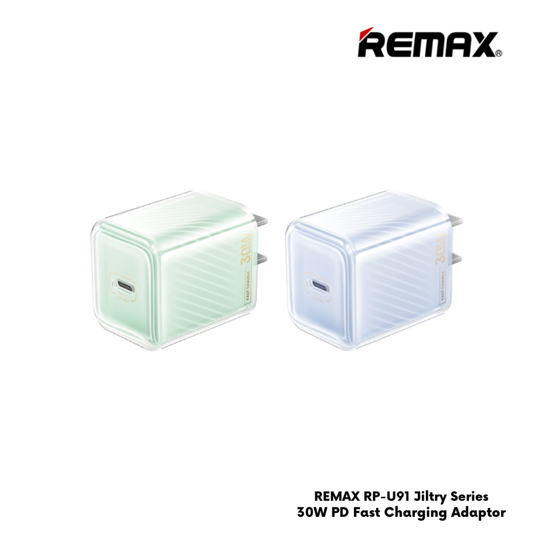 REMAX RP-U91 Jiltry Series 30W Gan Charger(PD+ QC) - Green