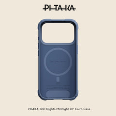 PITAKA - 1001 Nights-Midnight 01 Cairn Case For iPhone 18 Pro Max - Moonrise 2.0